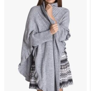 Muche & Muchette Mademoiselle Ruffled Grey Knit Sweater